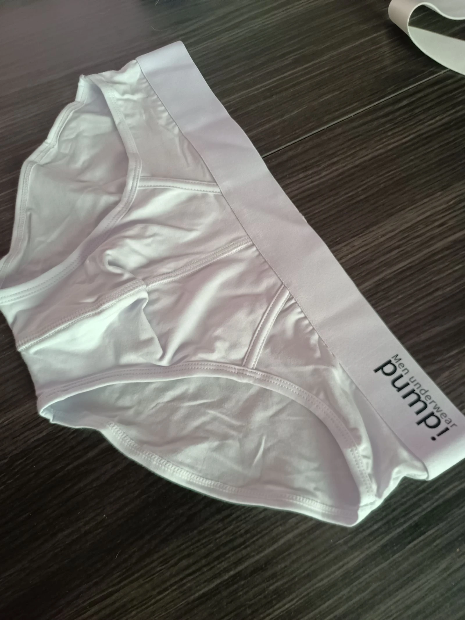 Men's white slip set and elastic harness – photo 3